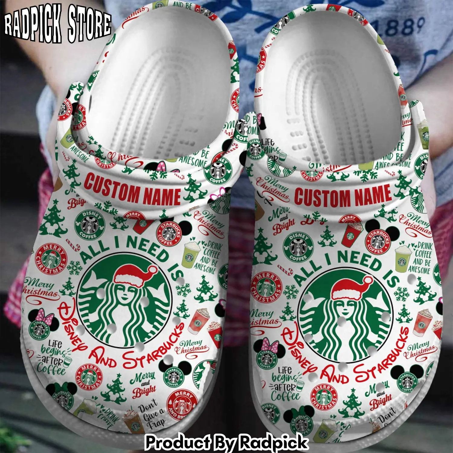 Radpick starbucks clogs shoes comfortable for men women ptl rp6521182